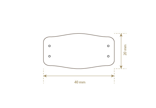 Ετικέτες από γνήσιο δέρμα Μοντέλο EP-M14