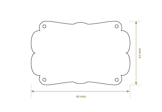 Ετικέτες από γνήσιο δέρμα Μοντέλο EP-M42