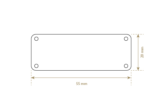 Ετικέτες από γνήσιο δέρμα Μοντέλο EP-M43