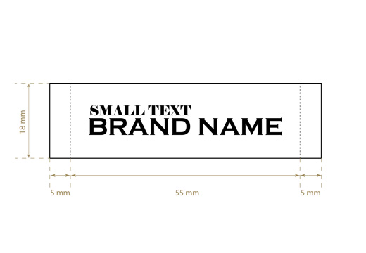 Υφαντή ετικέτα Regular Style Μοντέλο WL-M18