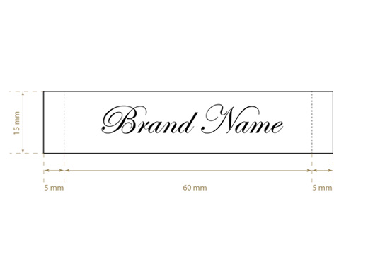 Υφαντή ετικέτα Classic Style Μοντέλο WL-M19