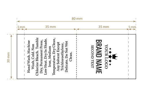 Υφαντή ετικέτα Majestic Style Μοντέλο WL-M40